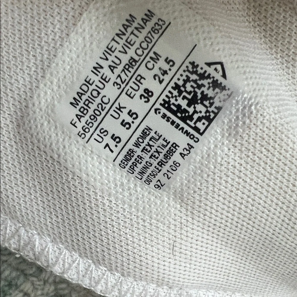 Converse Women's White Platform Sneakers - Picture 4 of 5